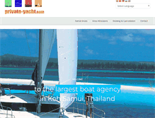 Tablet Screenshot of private-yacht.com